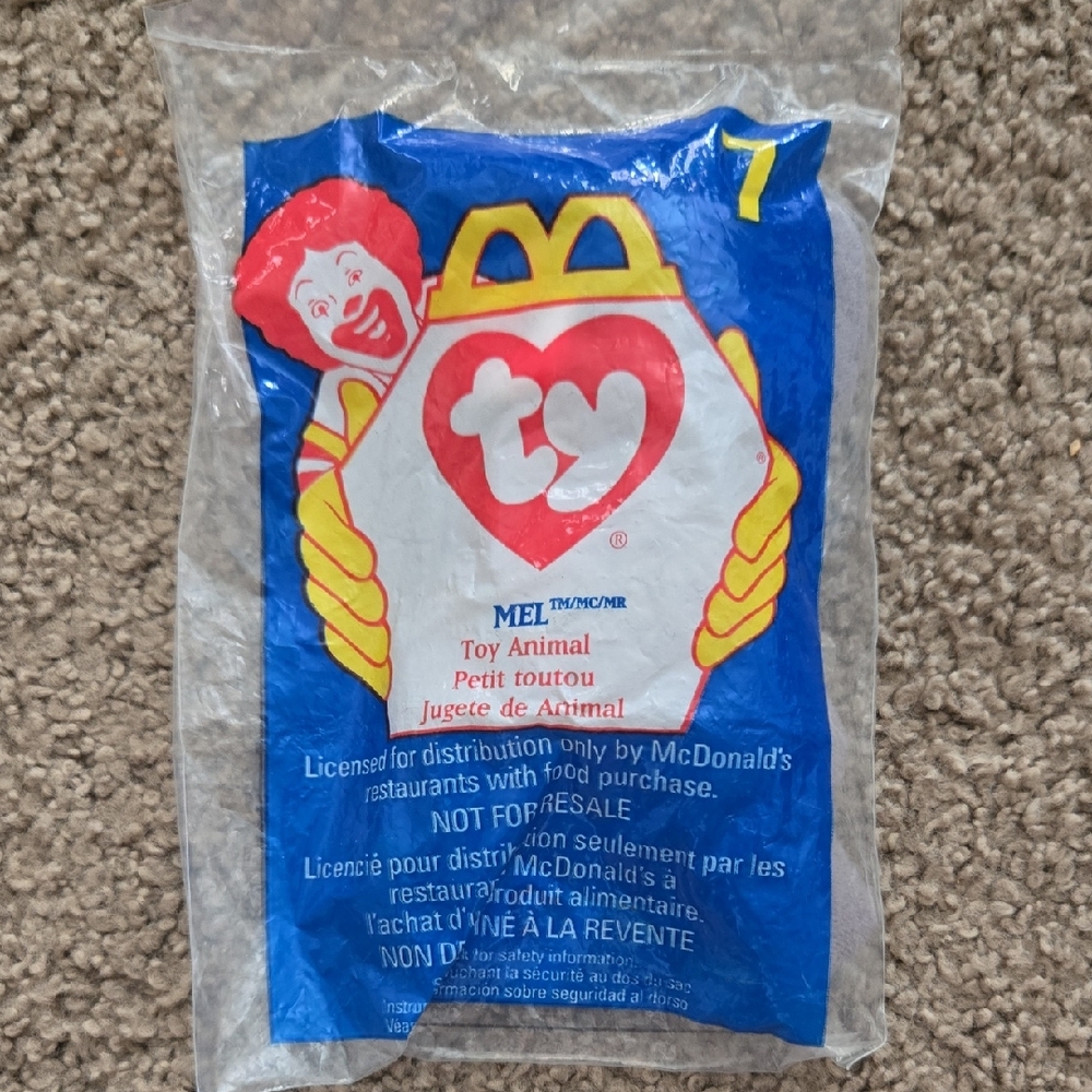 NWT McDonald's TY Beanie Baby Mel